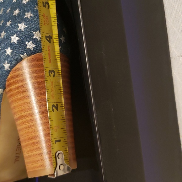 Gunmetal NEW Niana Ankle Bootie Boot Denim Metallic Silver Stars Block Heel NIB - Picture 13 of 14